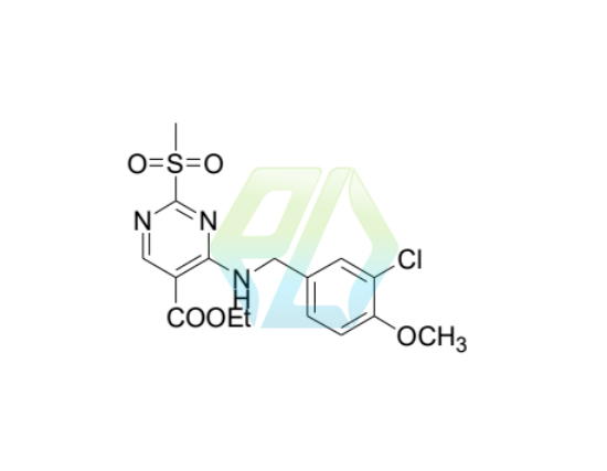 Ethyl 4-{[(3-chloro-4-methoxyphenyl)methyl]amino}-2-methanesul fonylpyrimidine-5