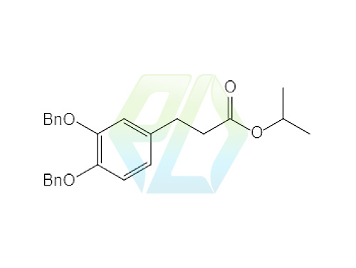 propan-2-yl 3-[3,4-bis(benzyloxidanyl)phenyl]propanoate  