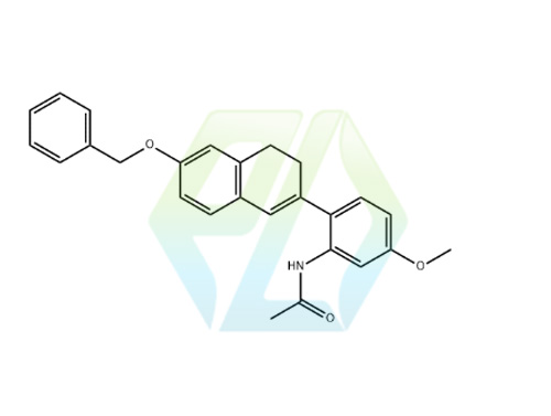 Acetamide, N-[2-[3,4-dihydro-6-(phenylmethoxy)-2-naphthalenyl]-5-methoxyphenyl]-