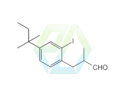 3-[2-Iodo-4-(2-methylbut-2-yl)phenyl]-2-methylpropanal 